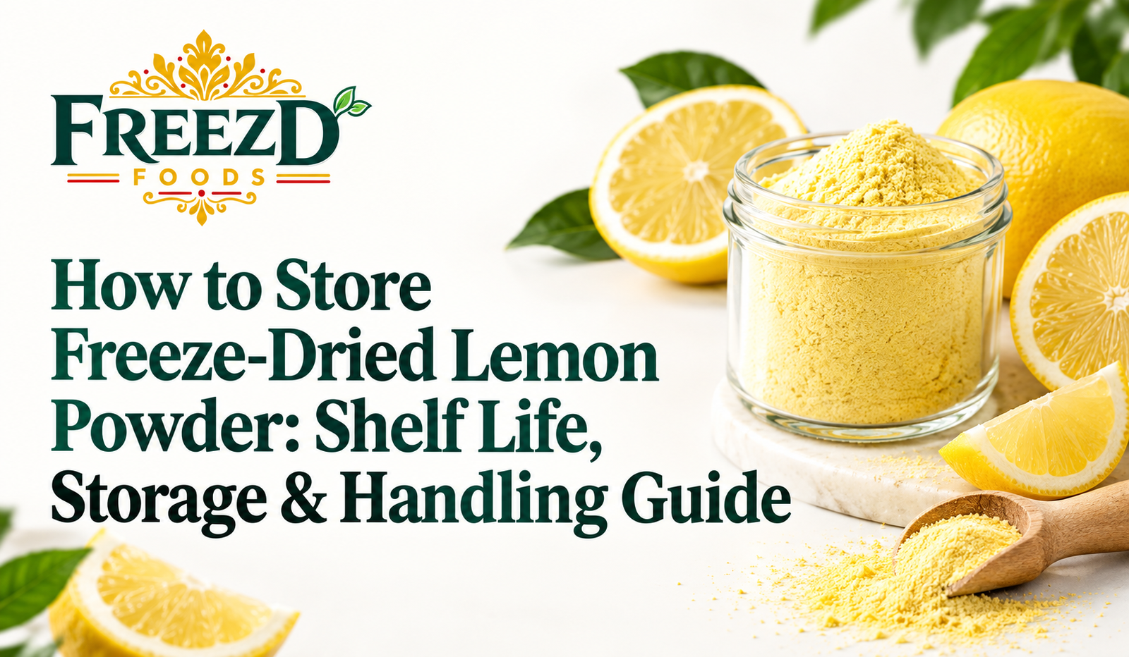 How to Store Freeze-Dried Lemon Powder: Shelf Life, Storage & Handling Guide